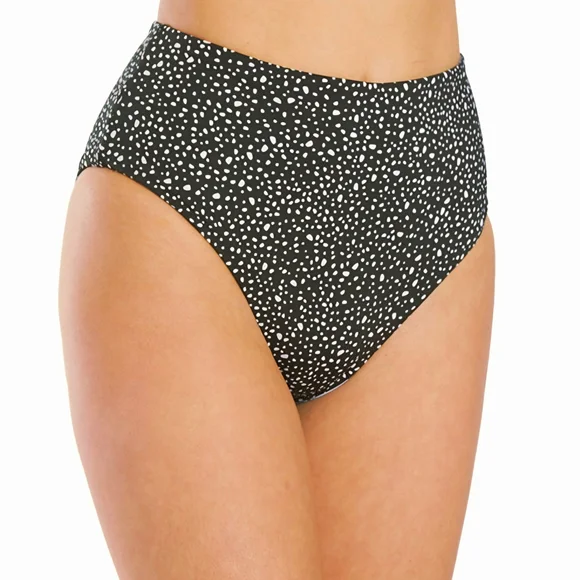 NWT Nike Adventure Reversible High Waist Cheeky Bottoms Swimsuit Black Grey XL - Picture 2 of 7